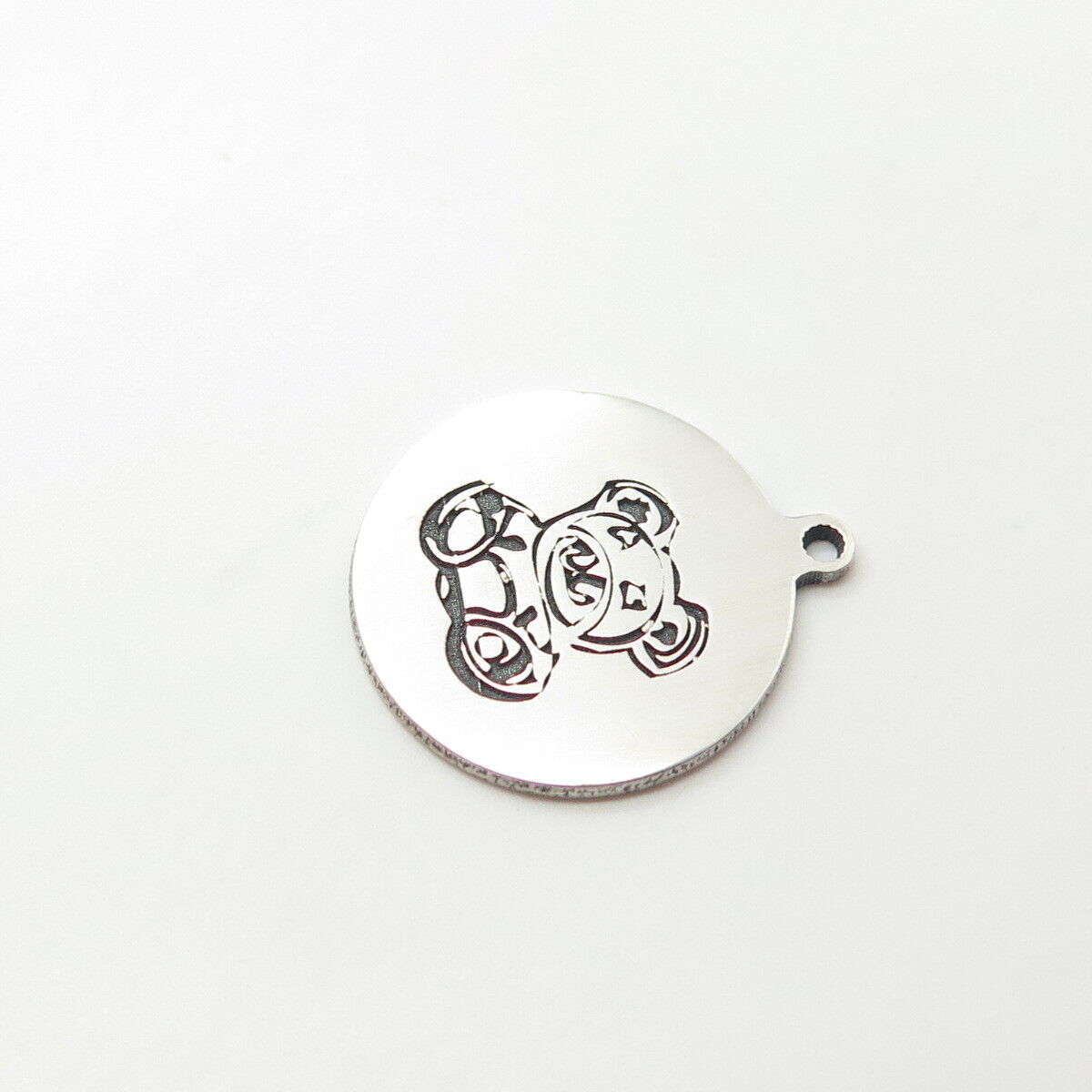 925 Sterling Silver USA Two In Town Bear Charm Pendant