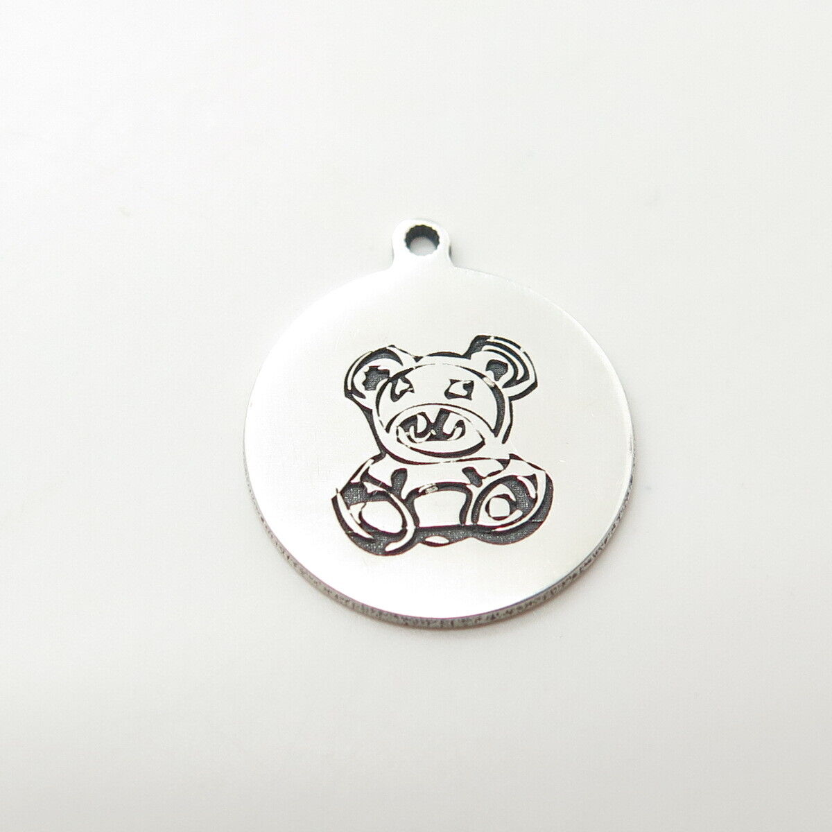 925 Sterling Silver USA Two In Town Bear Charm Pendant