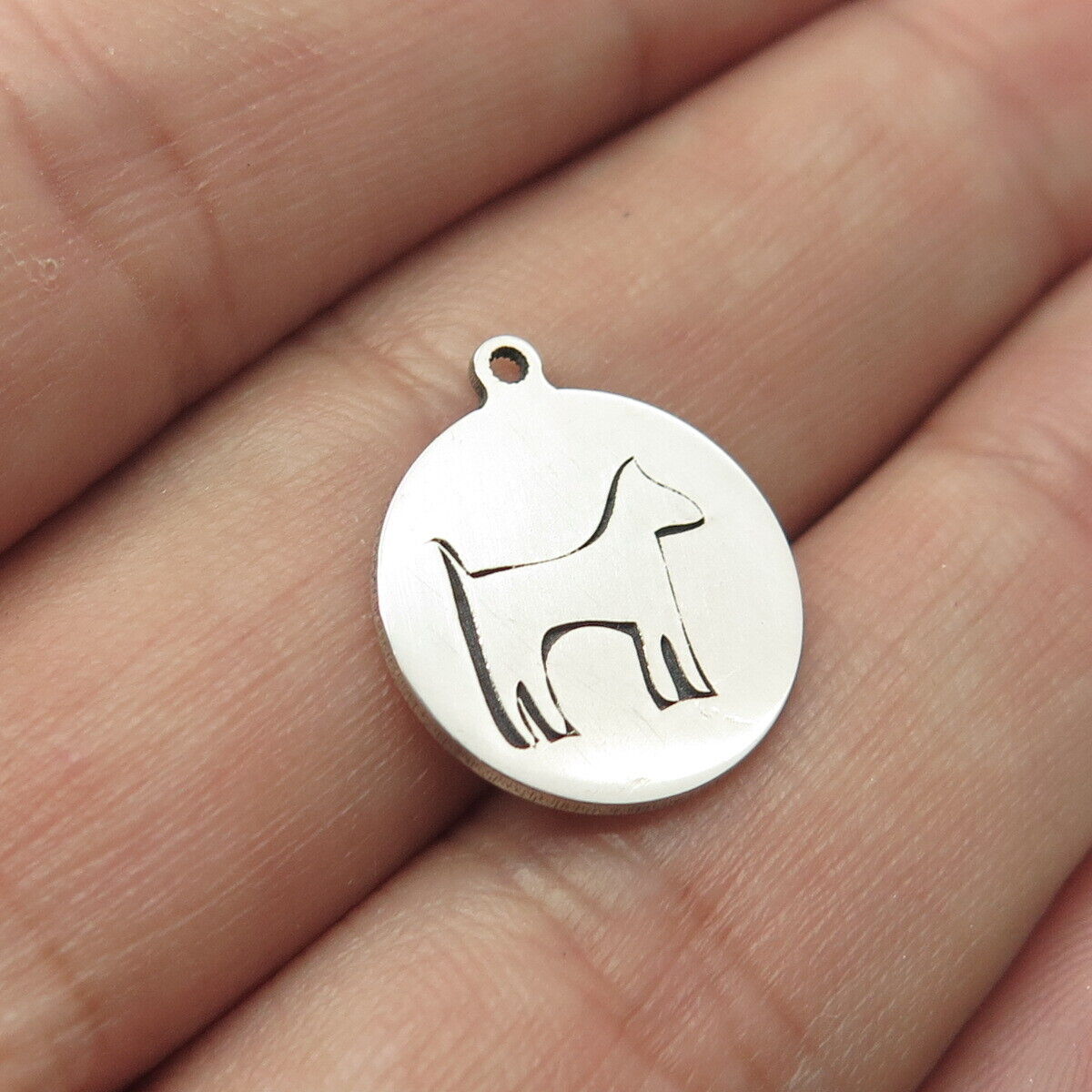 925 Sterling Silver USA Two In Town Dog Charm Pendant