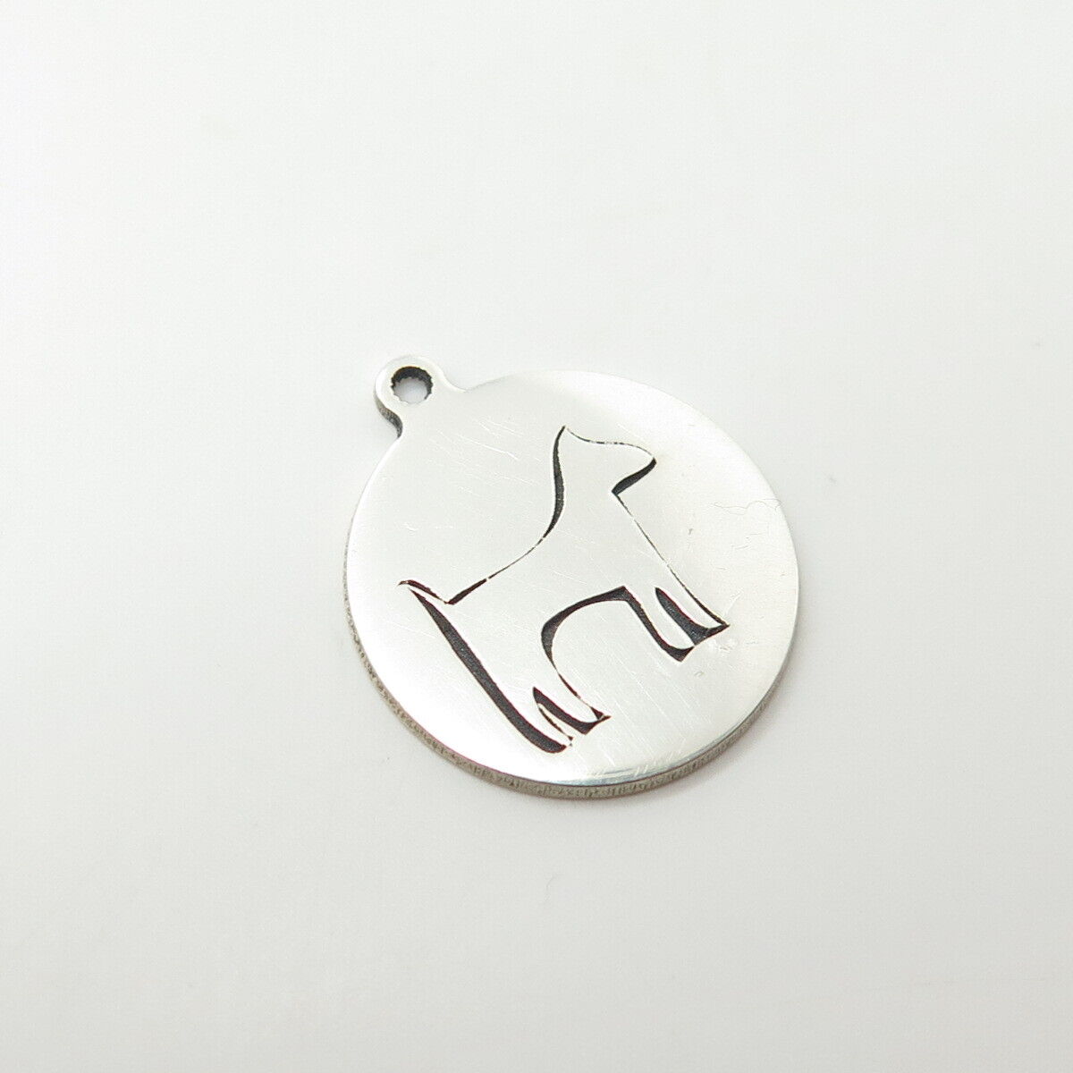 925 Sterling Silver USA Two In Town Dog Charm Pendant