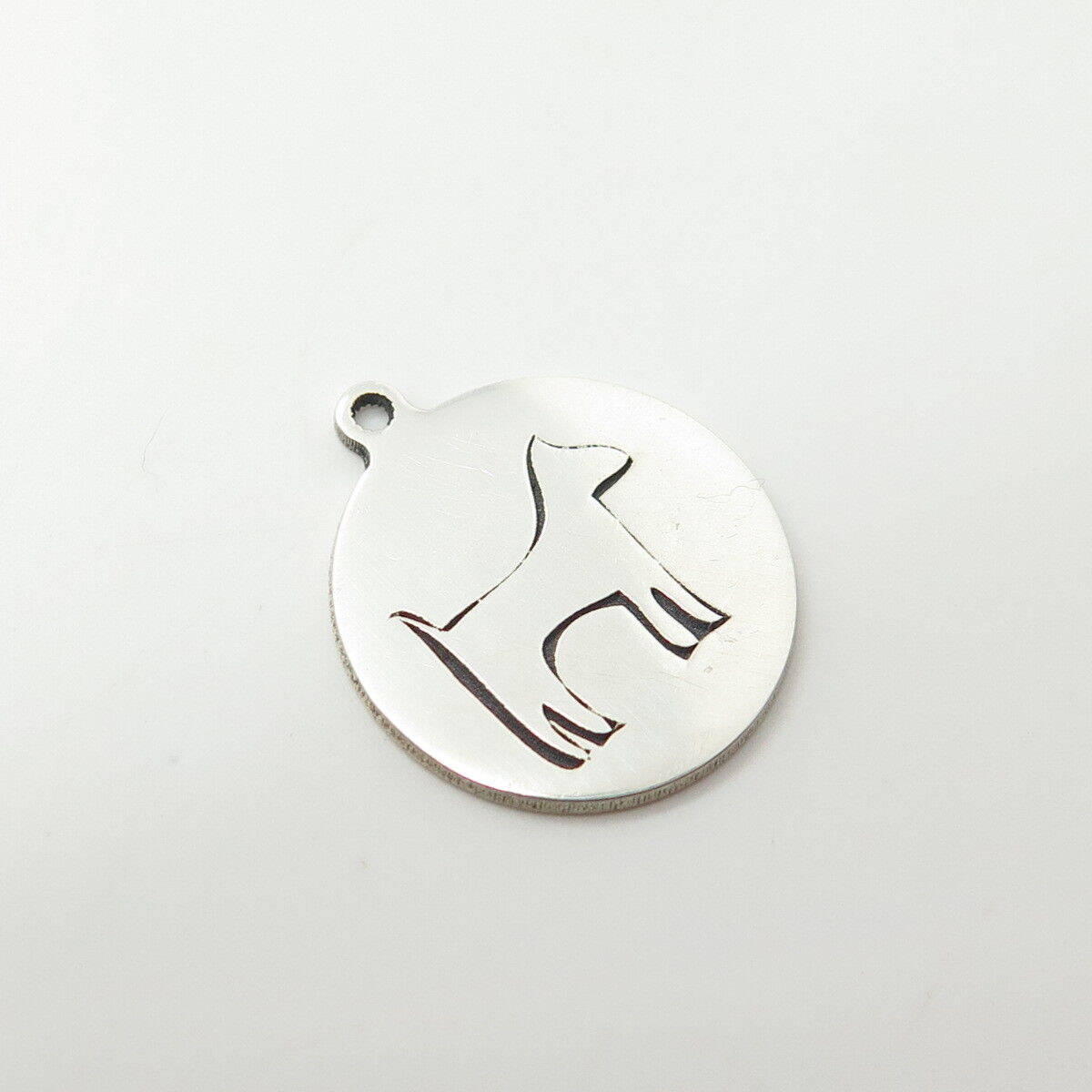 925 Sterling Silver USA Two In Town Dog Charm Pendant