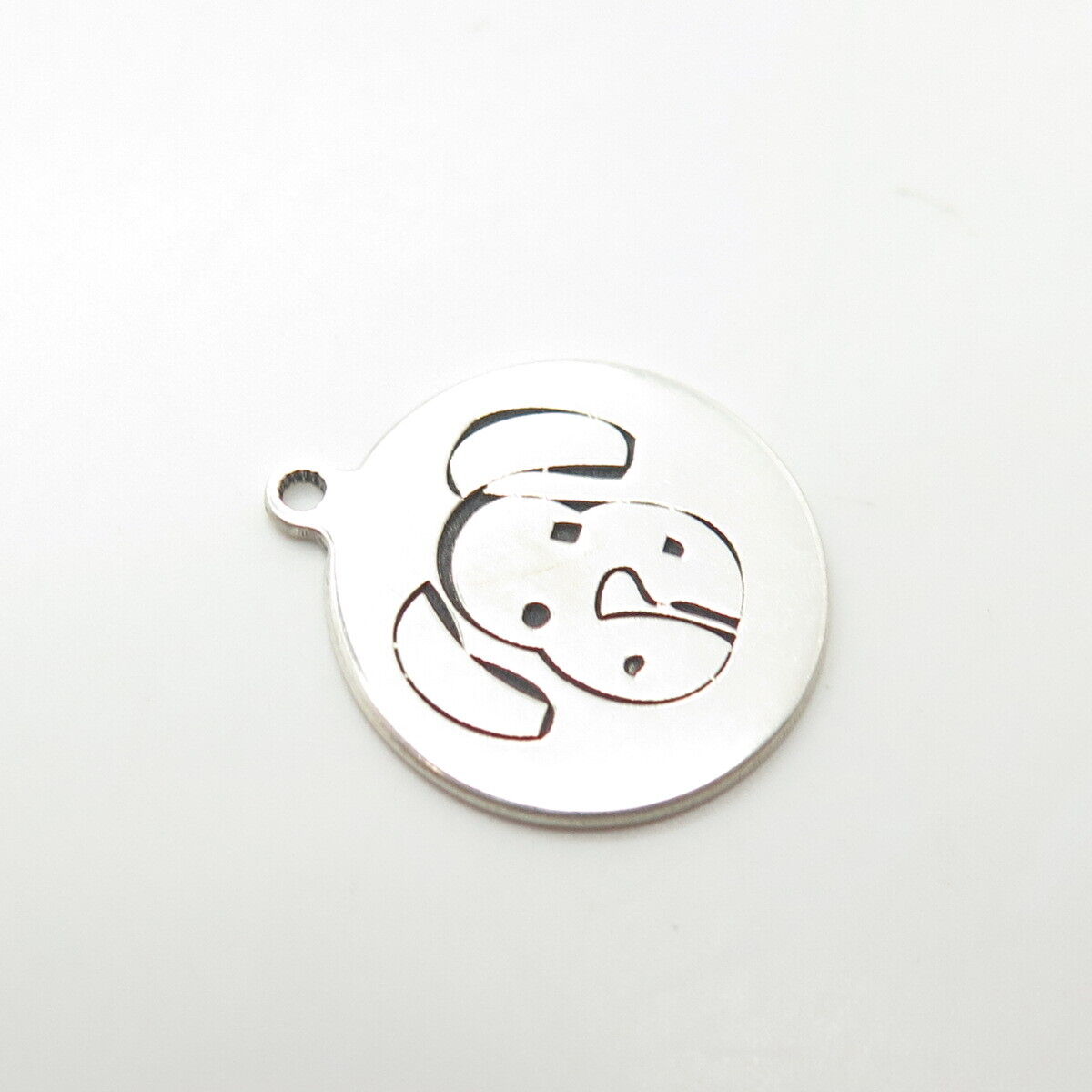 925 Sterling Silver USA Two In Town Dog Charm Pendant