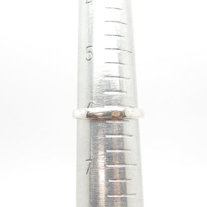 925 Sterling Silver Vintage Open Heart Modernist Ring Size 6.25