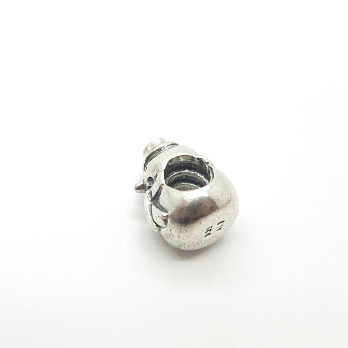 925 Sterling Silver Pandora Snowman Bead Charm