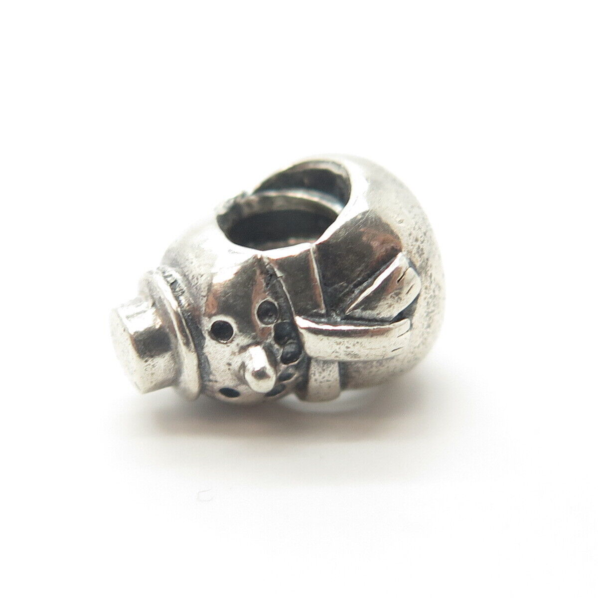 925 Sterling Silver Pandora Snowman Bead Charm