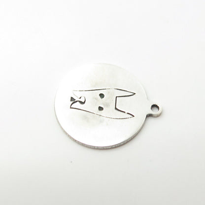 925 Sterling Silver USA Two In Town Dog Charm Pendant