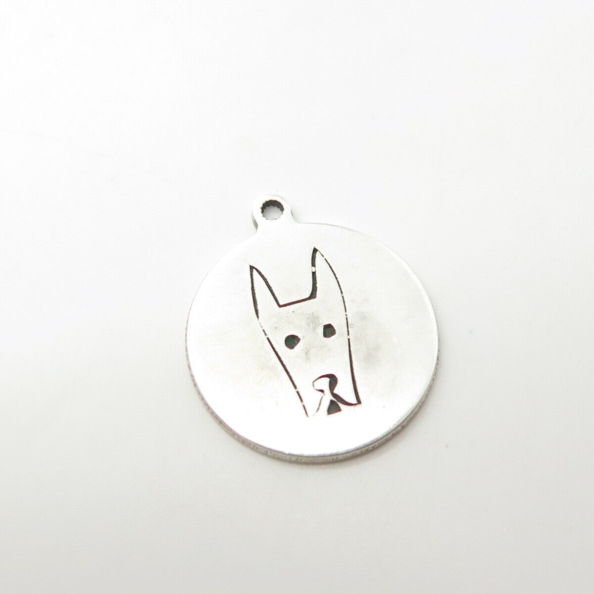 925 Sterling Silver USA Two In Town Dog Charm Pendant