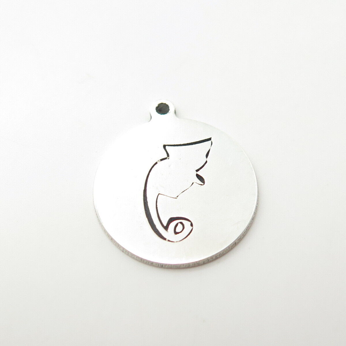 925 Sterling Silver USA Two In Town Chameleon Charm Pendant