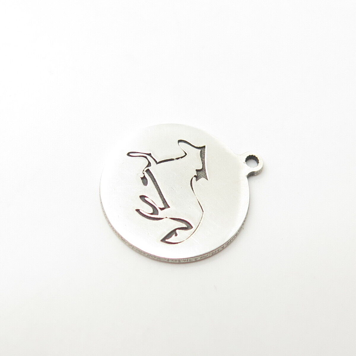 925 Sterling Silver USA Two In Town Frisky Horse Charm Pendant