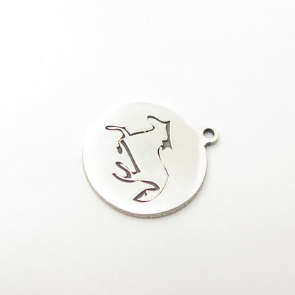 925 Sterling Silver USA Two In Town Frisky Horse Charm Pendant