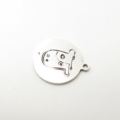 925 Sterling Silver USA Two In Town Cow Charm Pendant