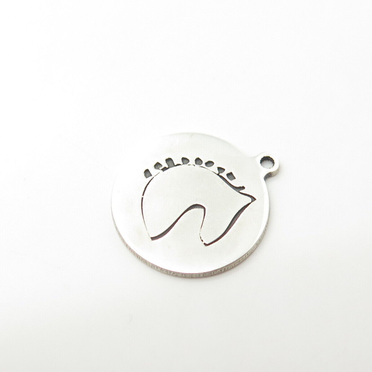 925 Sterling Silver USA Two In Town Horse Charm Pendant