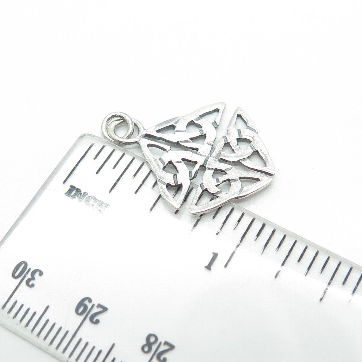 925 Sterling Silver Vintage Celtic Trinity Knot Charm Pendant