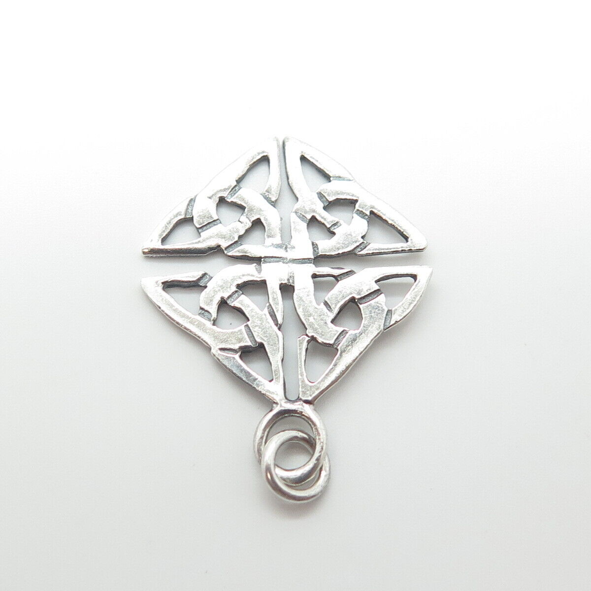 925 Sterling Silver Vintage Celtic Trinity Knot Charm Pendant