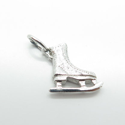 925 Sterling Silver Vintage Rembrandt Ice-Skating Shoe Charm Pendant