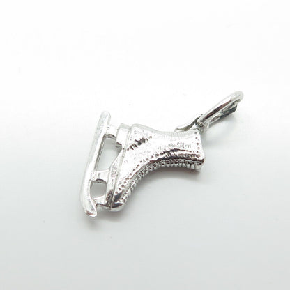 925 Sterling Silver Vintage Rembrandt Ice-Skating Shoe Charm Pendant