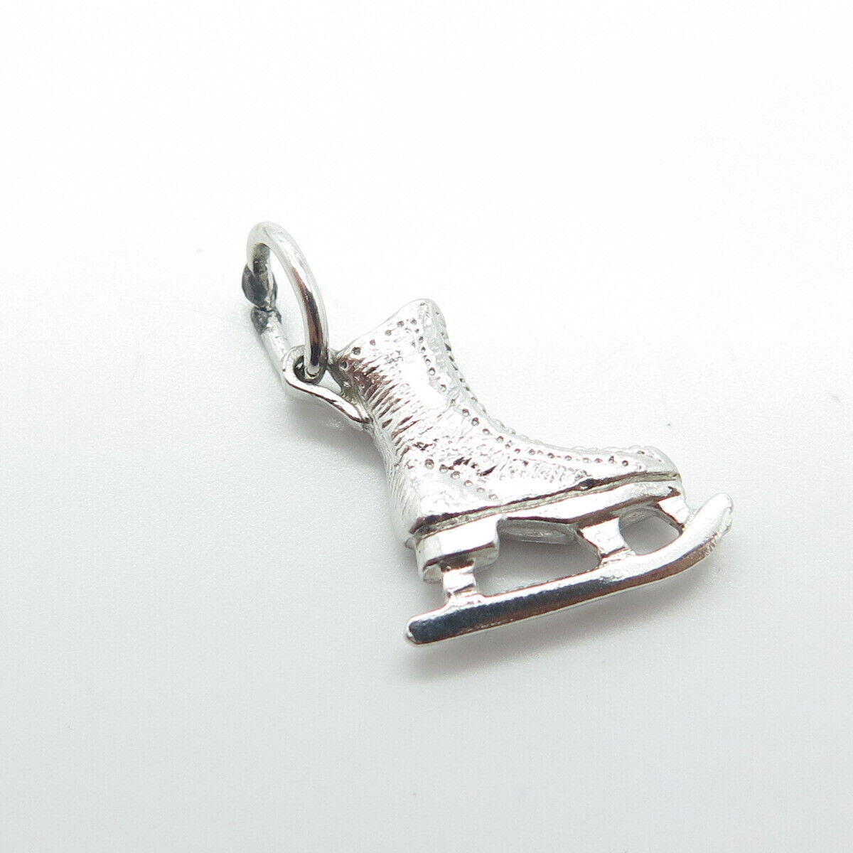 925 Sterling Silver Vintage Rembrandt Ice-Skating Shoe Charm Pendant