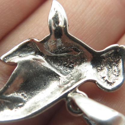 925 Sterling Silver Vintage Sea Seal Charm Pendant