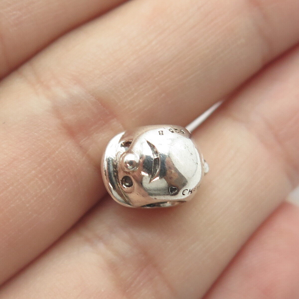 925 Sterling Silver Chamilia Boy's Face Bead Charm