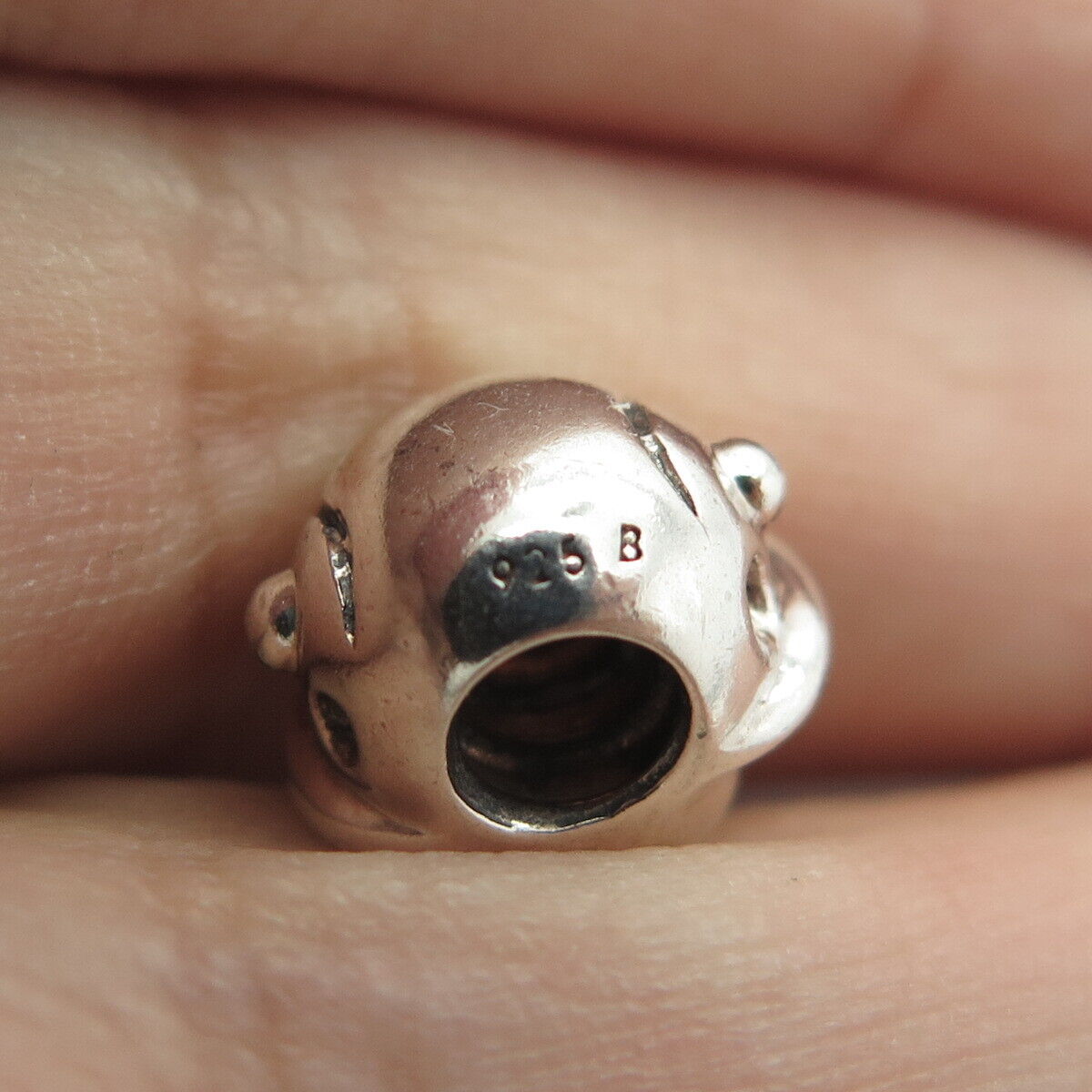 925 Sterling Silver Chamilia Boy's Face Bead Charm