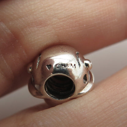 925 Sterling Silver Chamilia Boy's Face Bead Charm