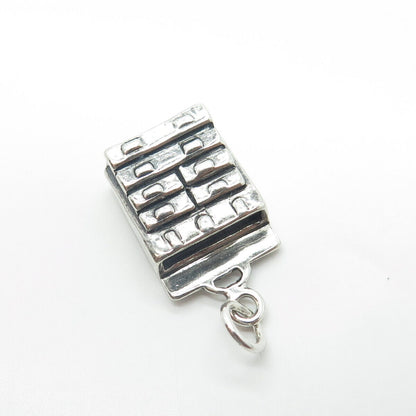 925 Sterling Silver Vintage Dresser / Commode / Drawer Charm Pendant