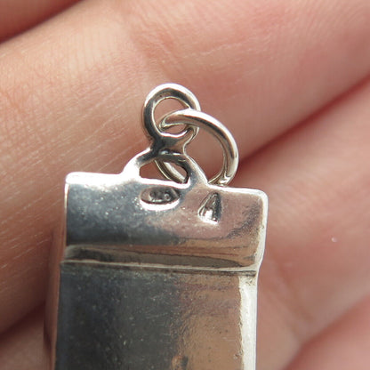 925 Sterling Silver Vintage Dresser / Commode / Drawer Charm Pendant