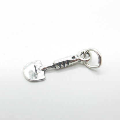 925 Sterling Silver Old Stock Shovel Charm Pendant