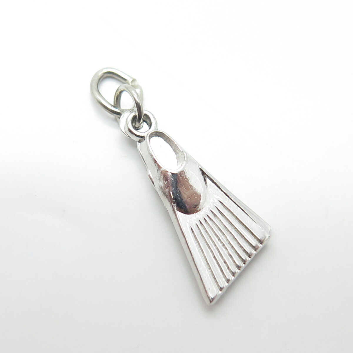 925 Sterling Silver Vintage Dive Fins Charm Pendant