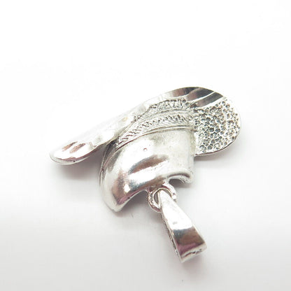 925 Sterling Silver Vintage Cowboy Hat Pendant