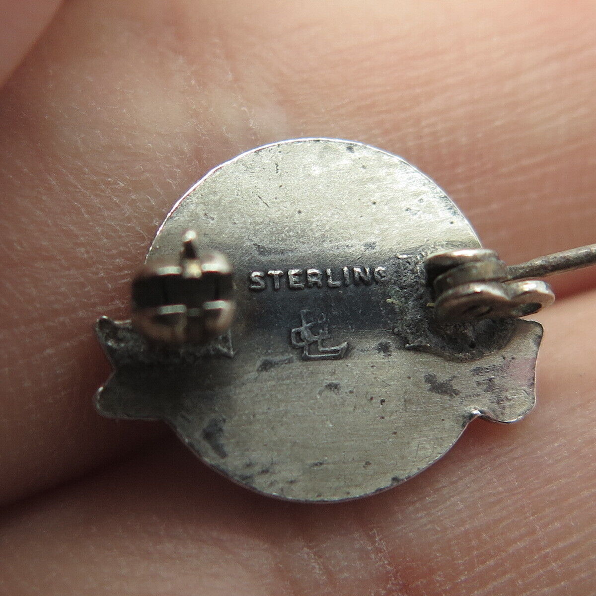 925 Sterling Silver Antique Art Deco Stanhome Home Lapel Pin Brooch