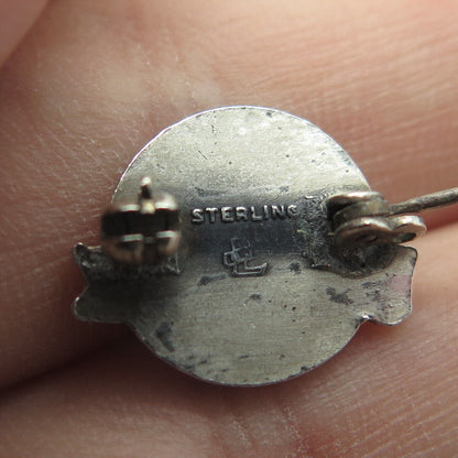 925 Sterling Silver Antique Art Deco Stanhome Home Lapel Pin Brooch
