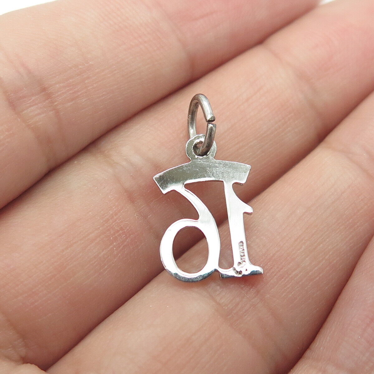 925 Sterling Silver Vintage "Sweet 16" Engraved Charm Pendant