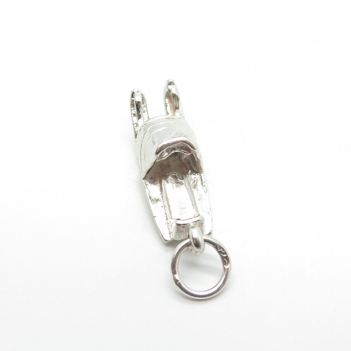 925 Sterling Silver Vintage Snow Sled Charm Pendant