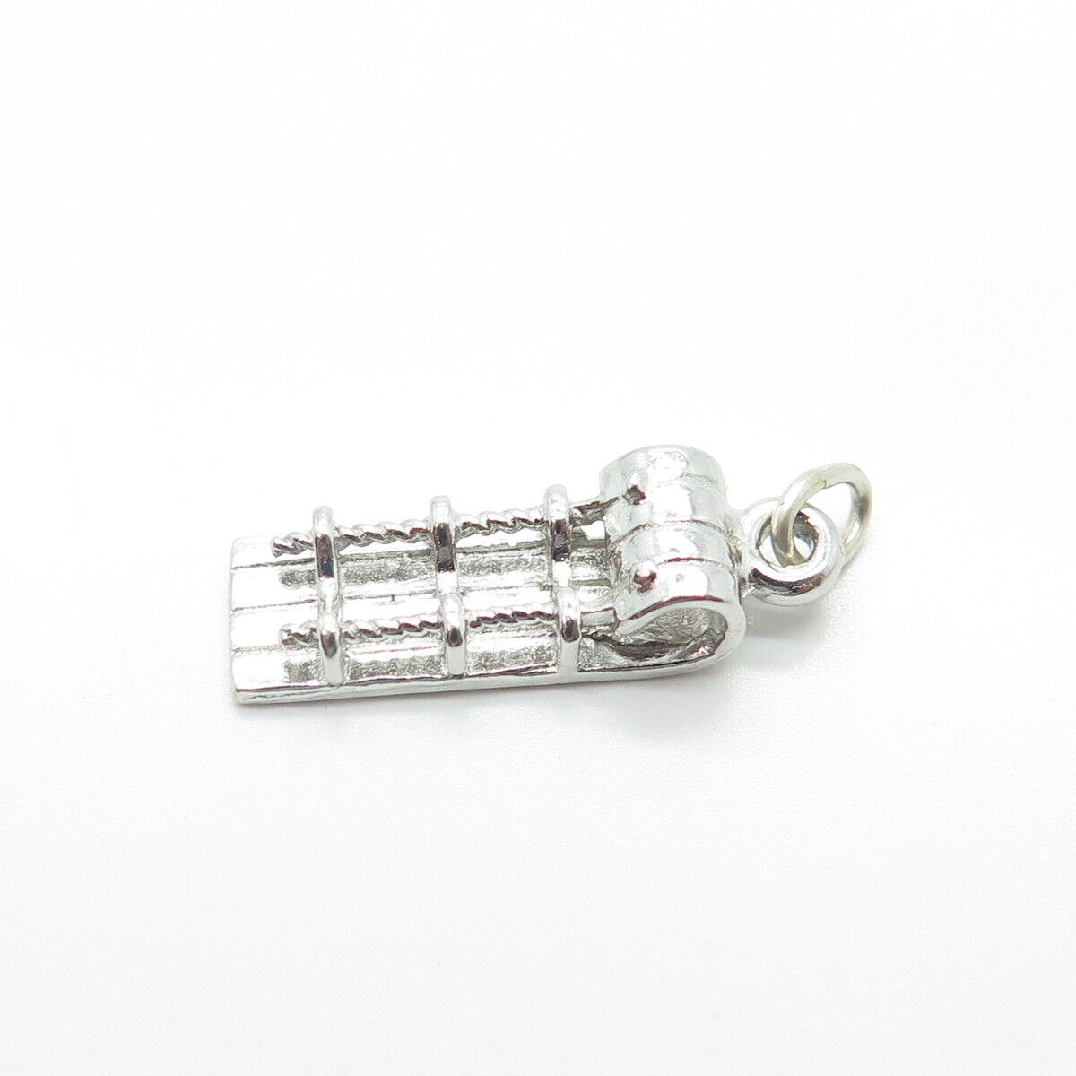 925 Sterling Silver Vintage Snow Sled Charm Pendant