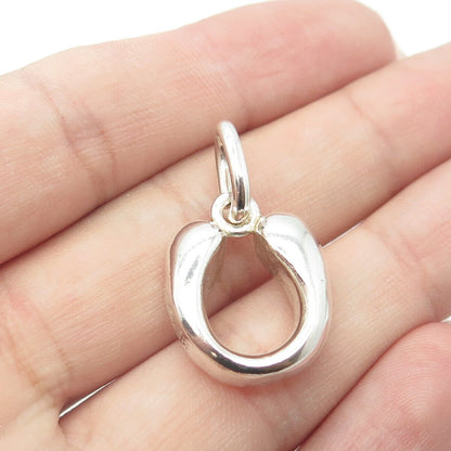 925 Sterling Silver Vintage Indaba Letter "U" Initial Pendant B37