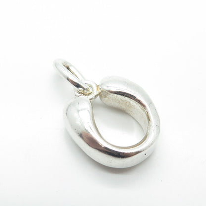 925 Sterling Silver Vintage Indaba Letter "U" Initial Pendant B37