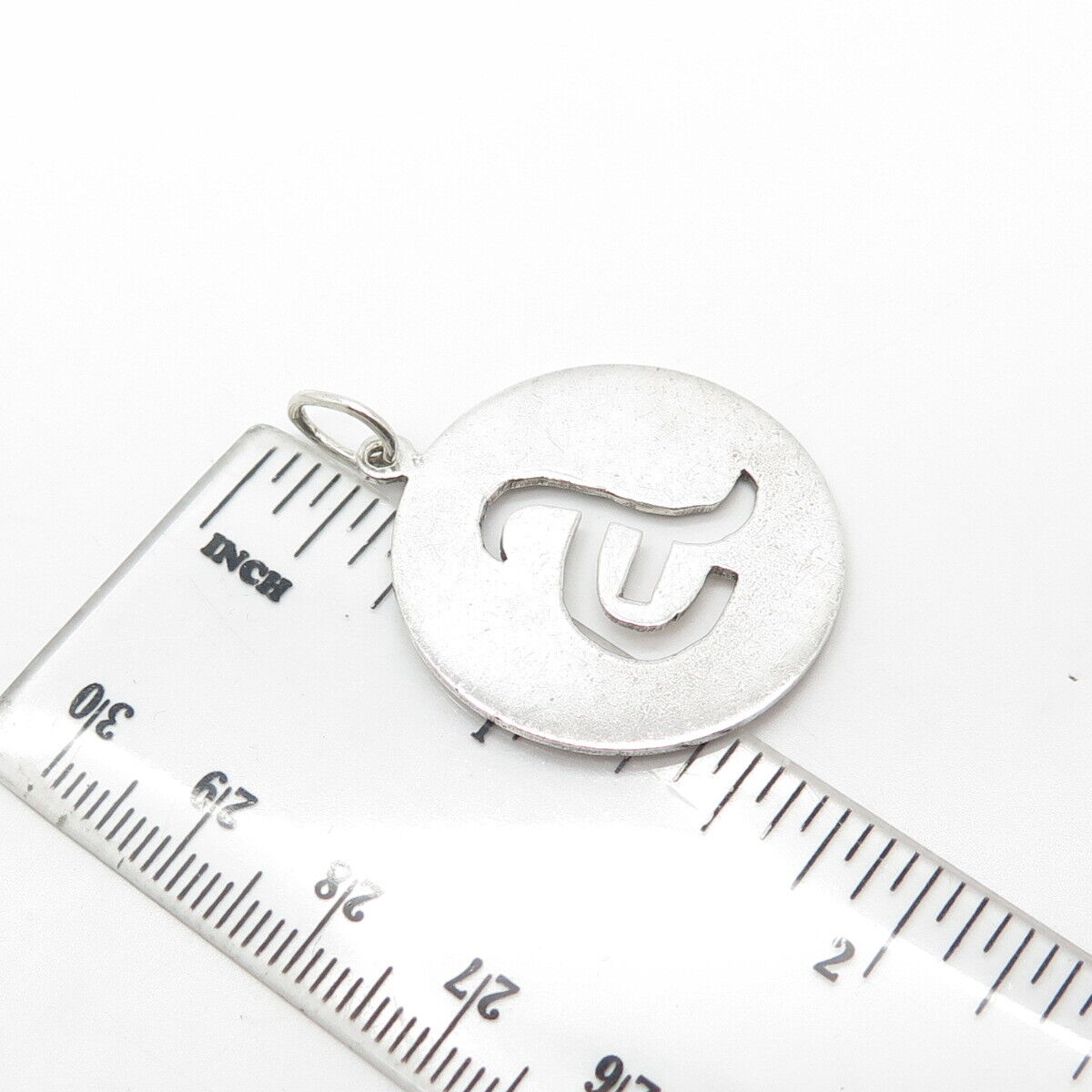 925 Sterling Silver Vintage Letter "A" Initial Charm Pendant