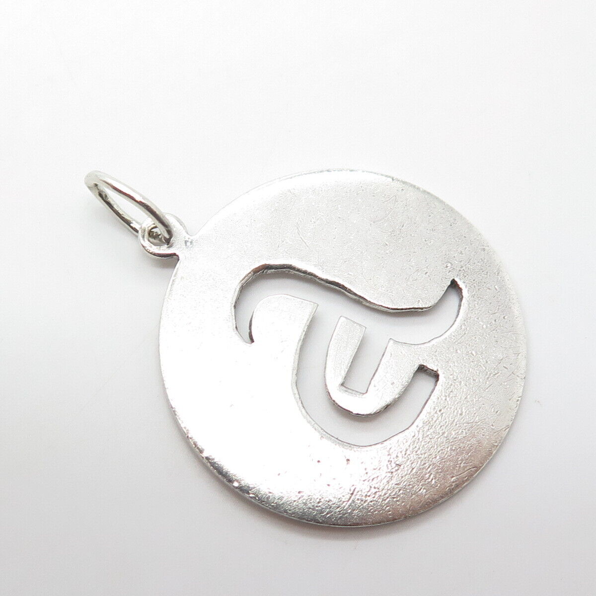 925 Sterling Silver Vintage Letter "A" Initial Charm Pendant