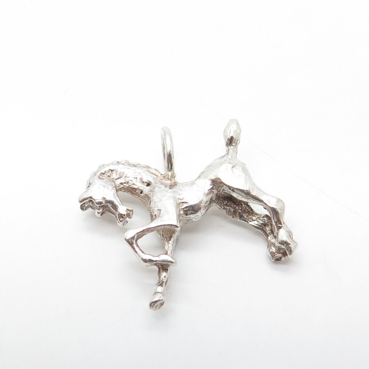 925 Sterling Silver Vintage Foal Horse Pendant