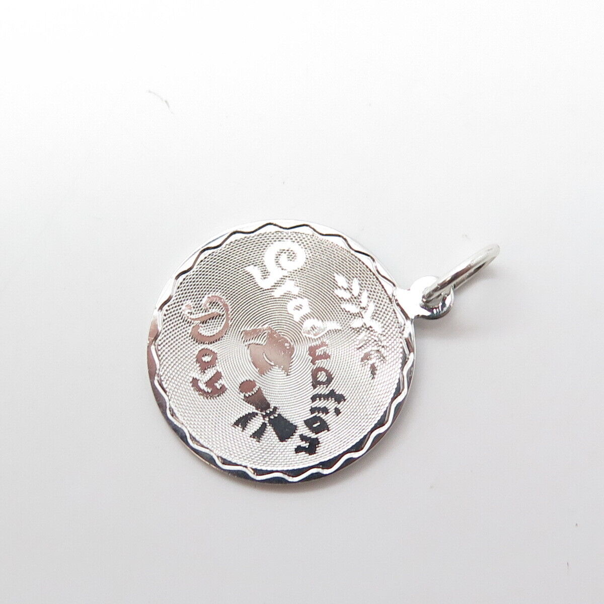 925 Sterling Silver Vintage "Graduation Day" Cap Charm Pendant