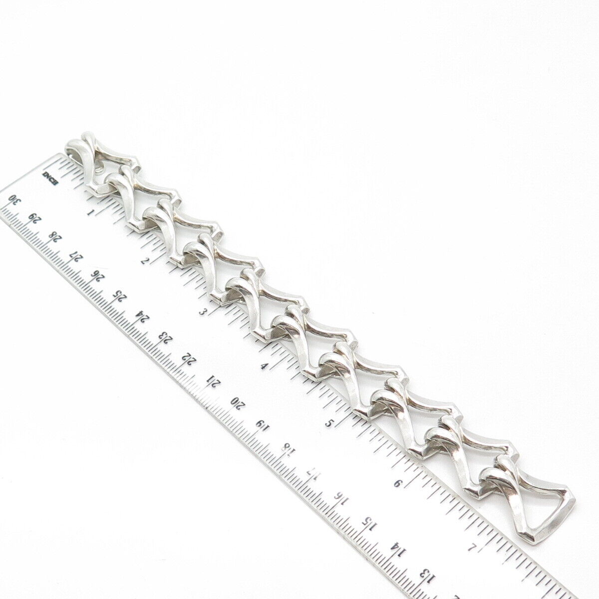 925 Sterling Silver Rare Link Bracelet 6.75"