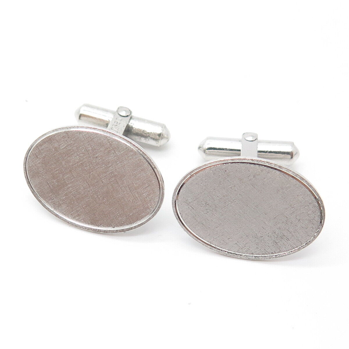 DESTINO 925 Sterling Silver Vintage Oval Cufflinks