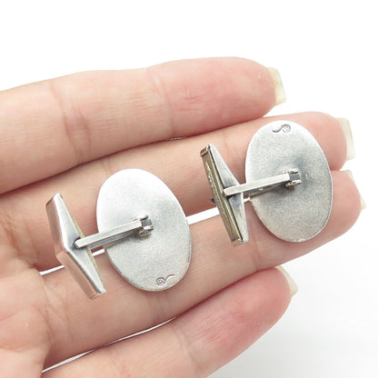 925 Sterling Silver Antique Art Deco Mermaid Cufflinks