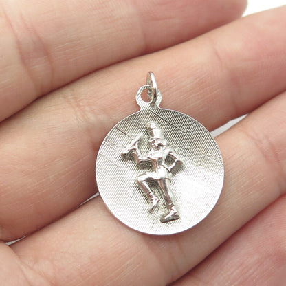 925 Sterling Silver Vintage Royal Drum Dancer on Parade Pendant