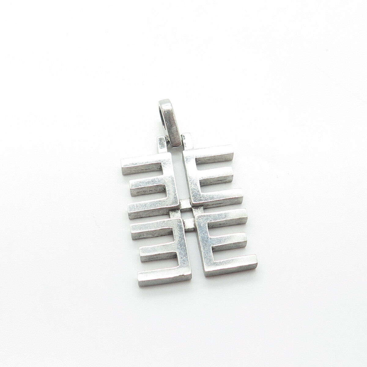 925 Sterling Silver Modernist Pendant