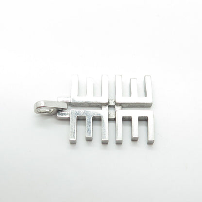 925 Sterling Silver Modernist Pendant