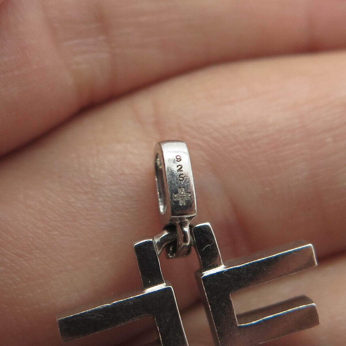 925 Sterling Silver Modernist Pendant