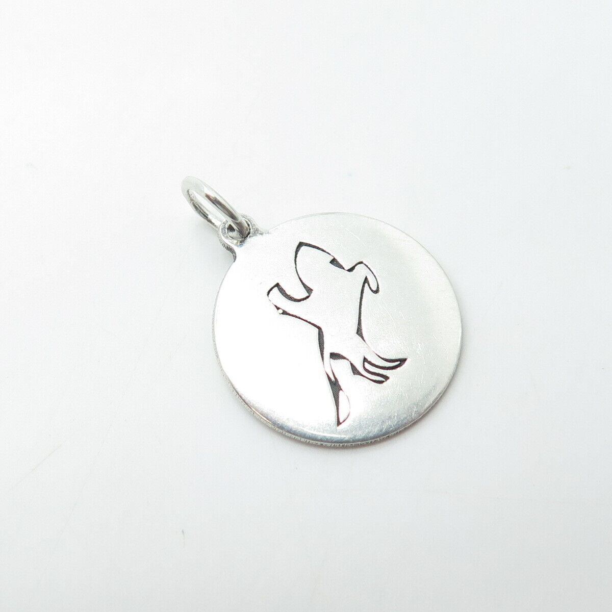 TWO IN TOWN 925 Sterling Silver USA Frisky Horse Charm Pendant