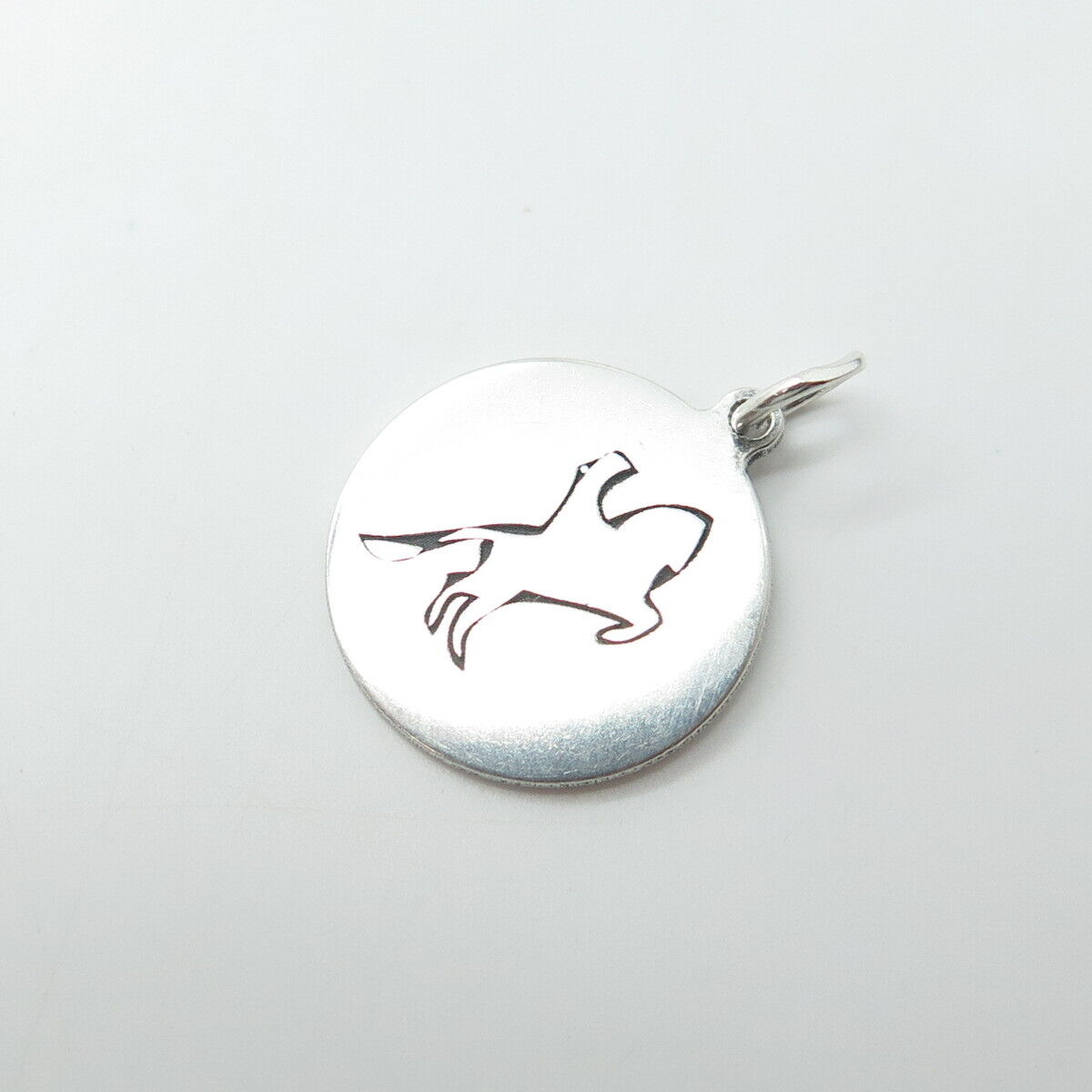 TWO IN TOWN 925 Sterling Silver USA Frisky Horse Charm Pendant